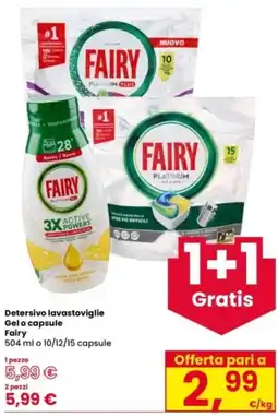 Interspar Detersivo lavastoviglie Gel o capsule Fairy offerta