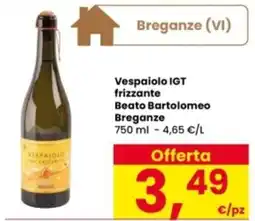Interspar Vespaiolo IGT frizzante Beato Bartolomeo Breganze offerta
