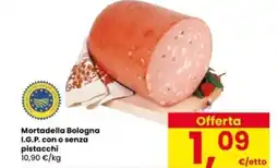 Interspar Mortadella Bologna I.G.P. con o senza pistacchi offerta