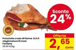 Interspar Prosciutto crudo di Parma D.O.P. stagionatura 16 mesi Fontana offerta