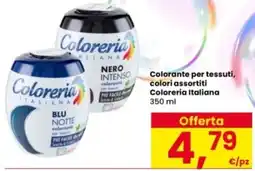 Interspar Colorante per tessuti, colori assortiti Coloreria Italiana offerta