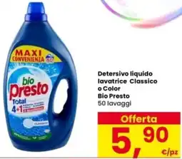 Interspar Detersivo liquido lavatrice Classico o Color Bio Presto offerta