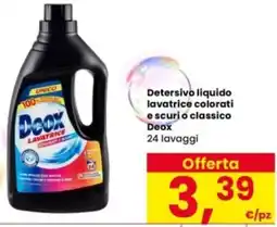 Interspar Detersivo liquido lavatrice colorati escuri o classico Deox offerta