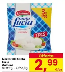 Interspar Mozzarella Santa Lucia Galbani offerta