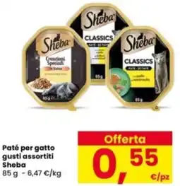 Interspar Paté per gatto gusti assortiti Sheba offerta