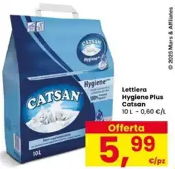 Interspar Lettiera Hygiene Plus Catsan offerta