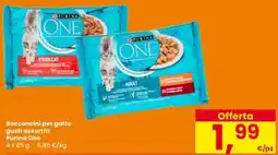 Interspar Bocconcini per gatto gusti assortiti Purina One offerta