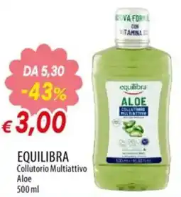 IperFamila EQUILIBRA Collutorio Multiattivo Aloe offerta