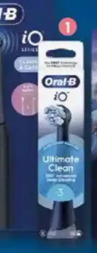 IperFamila Oral-b 10 testine ricambio ultimate clean blu spazzolino elettrico denti ricaricabile, 3 refills offerta
