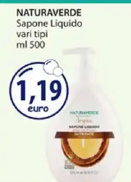 Acqua & Sapone NATURAVERDE Sapone Liquido offerta