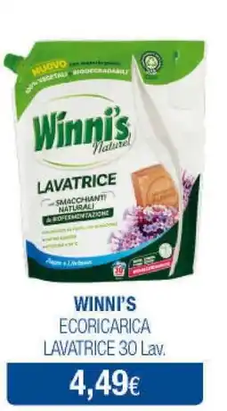 Acqua & Sapone WINNI'S ECORICARICA LAVATRICE 30 Lav offerta