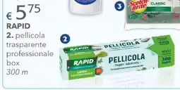 Acqua & Sapone RAPID Pellicola Trasparente Professionale Box offerta