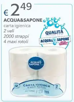 Acqua & Sapone ACQUA&SAPONE carta igienica offerta