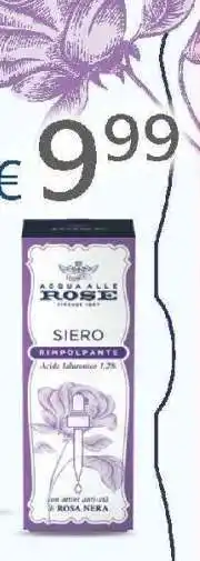 Acqua & Sapone Acqua alle Rose Siero Rimpolpante offerta