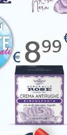 Acqua & Sapone ACQUA ALLE ROSE Crema Antirughe offerta