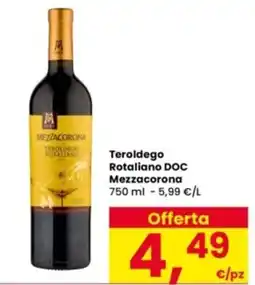 Interspar Teroldego Rotaliano DOC Mezzacorona offerta