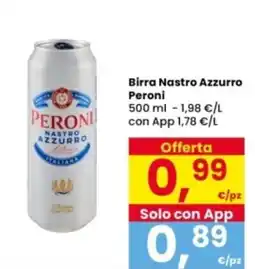 Interspar Birra Nastro Azzurro Peroni offerta