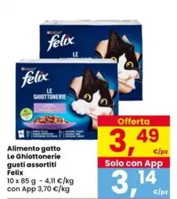 Interspar Alimento gatto Le Ghiottonerie gusti assortiti Felix offerta