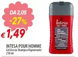 IperFamila INTESA POUR HOMME Gel Doccia Shampoo Rigenerante offerta