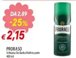 IperFamila PRORASO Schiuma Da Barba Rinfrescante offerta