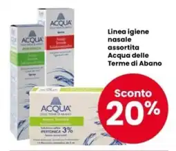 Interspar Linea igiene nasale assortita Acqua delle Terme di Abano offerta