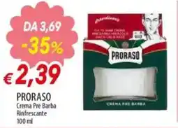 IperFamila PRORASO Crema Pre Barba Rinfrescante offerta