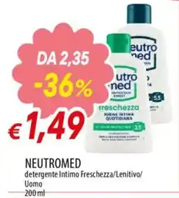 IperFamila NEUTROMED detergente Intimo Freschezza/Lenitivo/ Uomo offerta