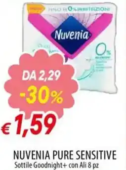 IperFamila NUVENIA PURE SENSITIVE Sottile Goodnight+ con Ali offerta