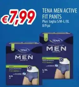 IperFamila TENA Men active fit pants plus taglia s/m-l/xl offerta