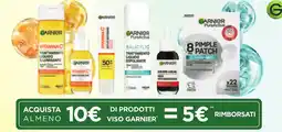 Spazio Conad Acquista almeno di prodotti viso GARNIER offerta