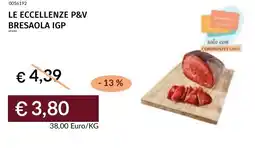 Prezzemolo e Vitale Le eccellenze p&v bresaola igp offerta