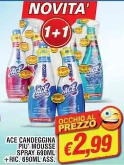 Maury's Ace candeggina piu mousse spray +ric. ass. offerta