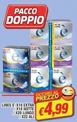 Maury's Lines e x18 extra /x18 notte /x20 lungo /x22 ali offerta