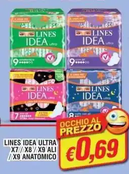 Maury's Lines idea ultra x7//x8/x9 ali x9 anatomico offerta