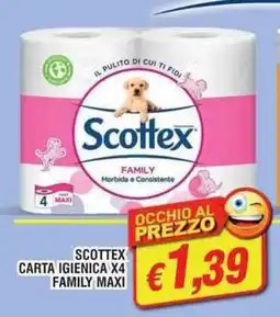 Maury's Scottex carta igienica x4 family maxi offerta