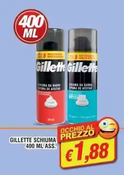 Maury's Gillette schiuma offerta