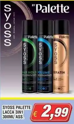 Maury's Syoss palette lacca 3in1 offerta