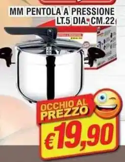 Maury's MM pentola a pressione dia: cm.22 offerta