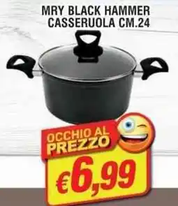 Maury's Mry black hammer casseruola 24 cm offerta