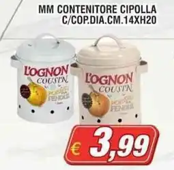 Maury's Mm contenitore cipolla c/cop.dia.cm.14xH20 offerta