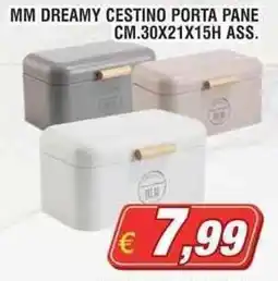 Maury's MM dreamy cestino porta pane cm.30x21x15H ass. offerta