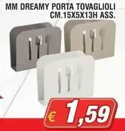 Maury's MM dreamy porta tovaglioli cm.15x5x13H ass. offerta