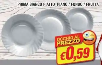 Maury's Prima bianco piatto piano / fondo/frutta offerta