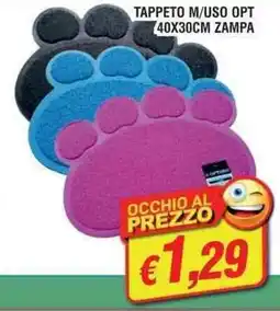 Maury's Tappeto m/uso opt 40x30cm zampa offerta
