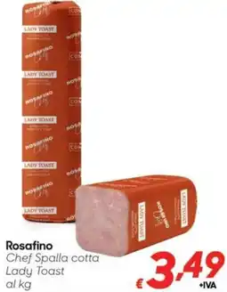 Pac Cash&Carry Rosafino Chef Spalla cotta Lady Toast offerta