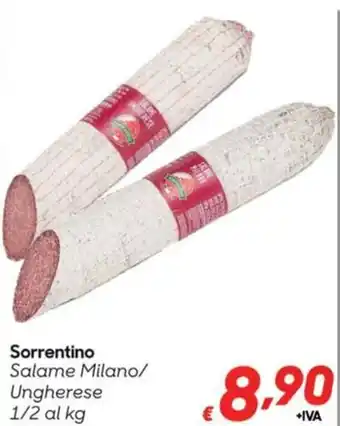 Pac Cash&Carry Sorrentino Salame Milano/ Ungherese offerta