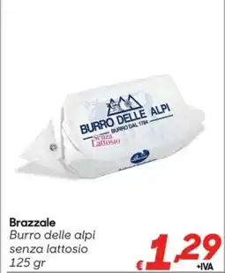 Pac Cash&Carry Brazzale Burro delle alpi senza lattosio offerta