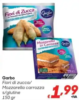 Pac Cash&Carry Garbo Fiori di zucca/ Mozzarella carrozza s/glutine offerta