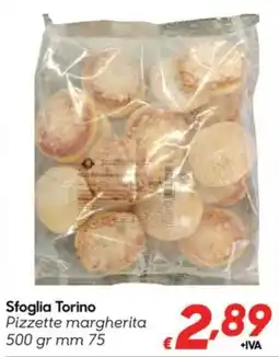 Pac Cash&Carry Sfoglia Torino Pizzette margherita mm 75 offerta