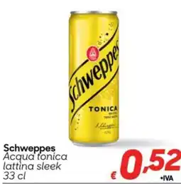 Pac Cash&Carry Schweppes Acqua tonica lattina sleek offerta